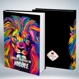 Bíblia Personalizada Leão Colorido